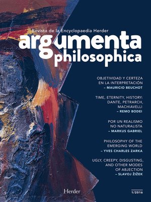 cover image of Argumenta philosophica 2016/1